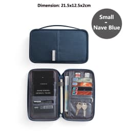 Travel Wallet Family Passport Holder Multi-Pockets Waterproof Document Case Organizer Travel Accessories Document Bag Cardholder