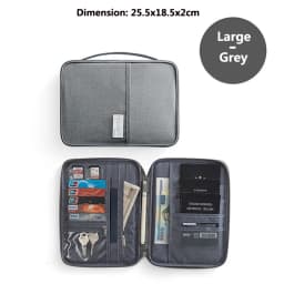 Travel Wallet Family Passport Holder Multi-Pockets Waterproof Document Case Organizer Travel Accessories Document Bag Cardholder