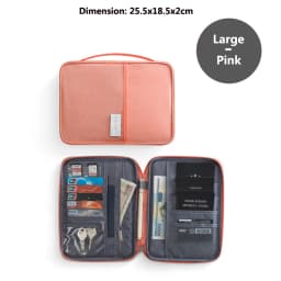 Travel Wallet Family Passport Holder Multi-Pockets Waterproof Document Case Organizer Travel Accessories Document Bag Cardholder