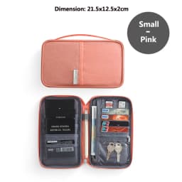 Travel Wallet Family Passport Holder Multi-Pockets Waterproof Document Case Organizer Travel Accessories Document Bag Cardholder