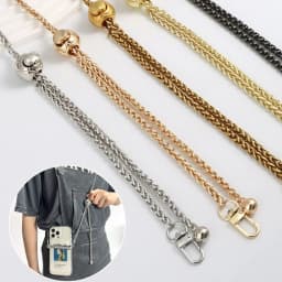 120cm Handle Replacement Metal Purse Chain Strap for Handbag Shoulder Crossbody Bag Chain Strap with Length Adjustable Ball