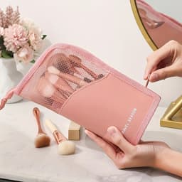 2025 A Spacious Vertical Eyebrow Pencil Case, a Portable Organizer Bag for Makeup, Perfect for Women - Easy to Use And Carry.