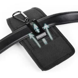 Universal Mobile Phone Nylon Pouch Cell Phone Belt Clip Carrying Holster Case Waist Packs Black Outdoor Sports Climbing Belt Bag