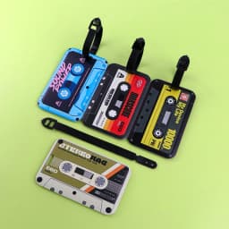 Retro Cartoon Tape Lightweight Plane Fashion Printed Luggage ID Tag Business Trip Bag Tag Luggage Accessories Portable