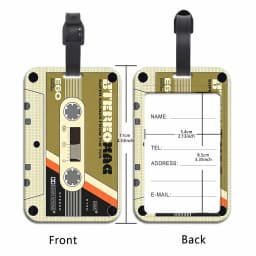 Retro Cartoon Tape Lightweight Plane Fashion Printed Luggage ID Tag Business Trip Bag Tag Luggage Accessories Portable