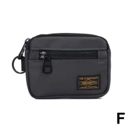 Small Casual Men's Coin Purse Canvas Zipper Short Wallet Retro Key Holder Money Bag Trend Youth Mini Handbag