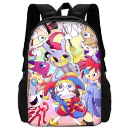 Cartoon A-AmazingS DigitalS Circus Child School Backpack with Lunch Bags ,Pencil Bags ,School Bags for Boys Girls Best Gift
