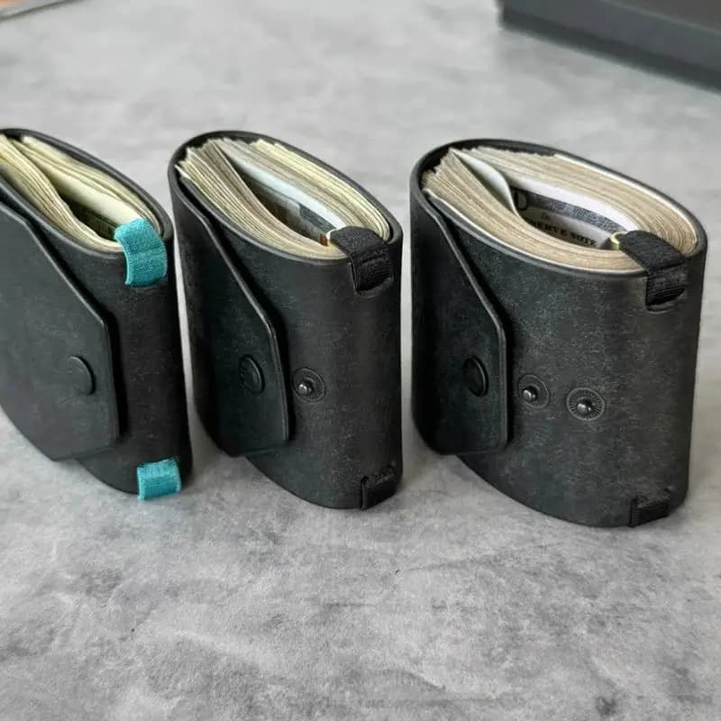 Quick-Access Cash Holder — PU Leather Wallet / Money Wrapper — Organizer Clip, Bill Holder, Storage Pouch, Pocket Wallet▪