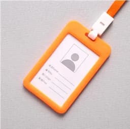 Unisex Colorful Employee Id Case with Lanyard Double Side Id Credit Card Holder Access Bus Card Case Badge Holder Card Sleeve