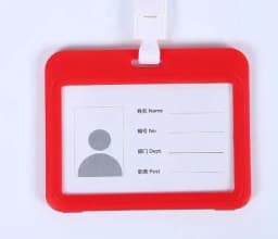 Unisex Colorful Employee Id Case with Lanyard Double Side Id Credit Card Holder Access Bus Card Case Badge Holder Card Sleeve