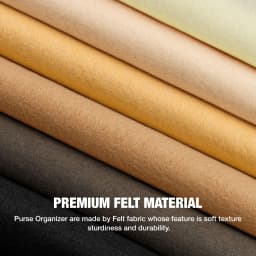 Felt Insert Bag Fits For Longchamp Handbag Liner Bag Felt Cloth Makeup Bag Support Travel Portable Insert Purse Organizer