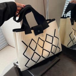 New Fashion Shoulder Bag Large Capacity Women Bags Handheld Versatile Knittted Corchet Shoulder Tote Bags