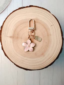 White Pear Blossom Keychain Cute Accessories Keychain Couple Matching Keyrings Pendant Wholesale Items For Boutique