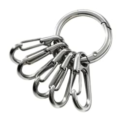 Metal O Ring Spring Clasps with 5pcs Hook Buckles for DIY Openable Round Carabiner Keychain Clips Hook Buckles accessories