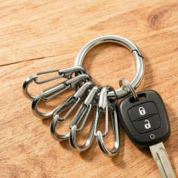 Metal O Ring Spring Clasps with 5pcs Hook Buckles for DIY Openable Round Carabiner Keychain Clips Hook Buckles accessories