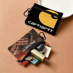 Brand C-Carhartt Waterproof Oxford Cloth Zipper Wallet Portable Hanging Small Coin Purse For Travel