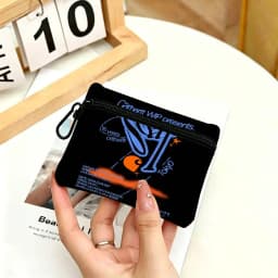 Brand C-Carhartt Waterproof Oxford Cloth Zipper Wallet Portable Hanging Small Coin Purse For Travel