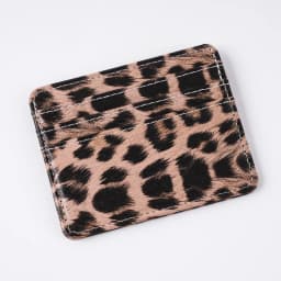 Classics Leopard Print PU Leather Card Wallet Fashoin Bus Id Business Coin Money Thin Card Holder for Men & Women
