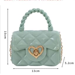 PU Mini Shoulder Bags New Heart Coin Wallets Handbags Women Girls