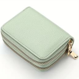 Women's Double Zipper Wallet Fashion Short Credit Card Holder with Large Capacity Coin Purse