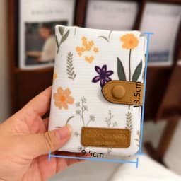Women Cute Zipper Hasp Short Wallet PU Leather-Capacity Coin Purse Money Bag Frosted Printing ID Card Holder Girl Cute Clutch