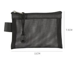 Mesh Coin Purse Wallet for Women Clear Zipper Pouch Storage Bags Girl Card Holder Key Money Small Purses