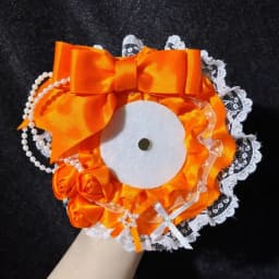 Kawaii DIY Lace Card Holder with Ribbon Lolita Lace Photocard Case Anime Idol Display Photo Protector Case Anime Accessory