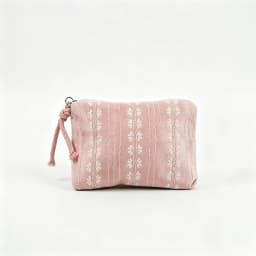 Pink Striped Women Makeup Bag Cute Wallet Mini Cosmetic Bags Portable Key Earphone Lipstick Storage Bag Coin Purse
