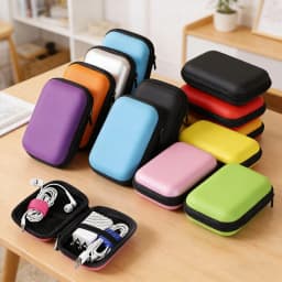 Kids Travel Zipper Hard Case for Playing Cards Board Game Cards Storage Package Mini Bag Card Holder for Fan Entertainment Adult