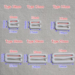 20pcs 10mm-25mm Metal Bra Strap Adjustment Buckles Underwear Sliders Rings Clips For Lingerie Adjustment DIY Accessories