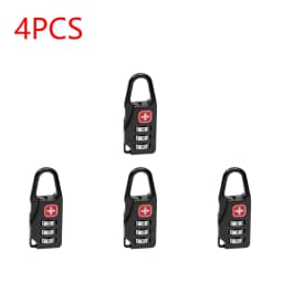 Outdoor Backpack Handbag Zipper Lock Anti Theft Portable Mini Combination Code Number Lock for Travel Backpack Accessories