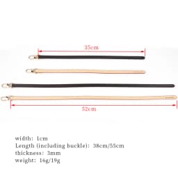 Bag Strap Vachetta Leather Short Bag Purse Handle Cowhide Shoulder Strap Replacement for Women Handbag Accessories