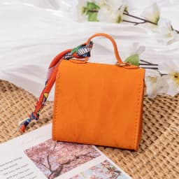 Light Luxury High-end Coin Purses Fashionable Exquisite Bag Accessories New Silk Scarf Bracelet Portable Mini Keychain Pendants