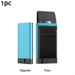 Anti-theft Card Holder RFID Protection Wallet, Aluminum Alloy Design, Lightweight & Theft-resistant for Safe Daily Card Storage
