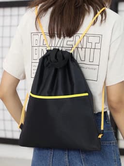 Fashion Drawstring Backpack Drawstring Pocket Men's and Women's Travel Clothing Sorting and Storage Bags Suitable for Daily Use