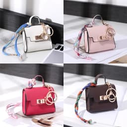 Light Luxury High-end Coin Purses Fashionable Exquisite Bag Accessories New Silk Scarf Bracelet Portable Mini Keychain Pendants