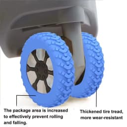 8Pcs/Set Thicken Texture Silicone Wheels Protector For Luggage Reduce Noise Travel Luggage Wheels Cover Luggage Accessories