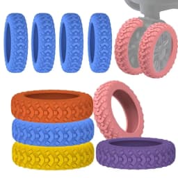 8Pcs/Set Thicken Texture Silicone Wheels Protector For Luggage Reduce Noise Travel Luggage Wheels Cover Luggage Accessories