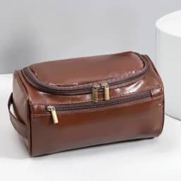 Leather Toiletry Bag for Men Women Dopp Kit Mens Hanging Toiletry Bag Travel Toiletry Bag for Traveling Large Cosmetic Bag for T