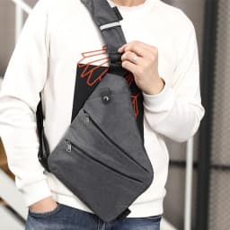 DIENQI Anti-theft Men Chest Bag Waterproof Chest Pack Travel Personal Pocket Tactical Male Sling Bag Chest Cross Body Bag Pauch