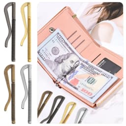 Durable Replace Parts Metal Simple Cash Holder Money Clip Spring Clamp Bar Wallet