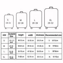 Thick Elastic World Map Luggage Protective Cover Zipper Suit For 18-32 inch Bag Suitcase Covers Trolley Cover Travel Accessories