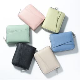 Women's Zipper Purse Short Lychee Pattern Fashion Multi-Card Slot ID Card Holder Coin Zipper Purse For Women