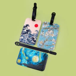 Oil Painting Plastics Baggage Tag Artistic Suitcase Backpack Anti-Lost Listing ID Card Holder Fashion Luggage Accessories Gifts