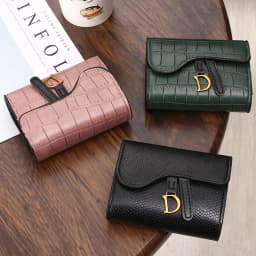 PU Letter Wallet Multi Card Women Luxury Card Holder Short Wallet Mini Card Holder Small Multi Functional Clutch Bag