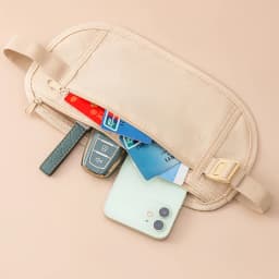1Pcs Waist Packs Money Belt Hidden Security Running Bags Passport Holder Secure Hidden Travel Wallet Undercover Pack Waist Pouch