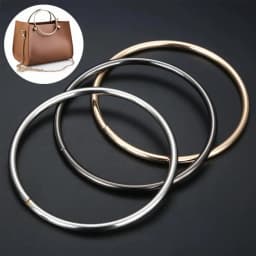 2pcs O-ring Bag Handle Metal Strap Replacement Handbag Luggage DIY Fashion Bag Hardware Accessories Purse Sewing Frame