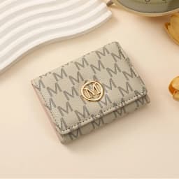 New Women's PU Print Short Wallet High-end Coin Purse Fashion Three Fold Multi Card Slots Multi-functional Female Small Wallet