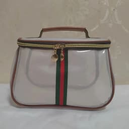 Portable Toiletry Bag Luxury Sensation Handheld Cosmetic Bag Transparent Large Capacity Waterproof PVC Makeup Bag
