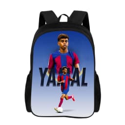 Backpack L-Lamin Yamal for Child Light Weight Child Knapsack Rucksack Best Gift Football Star School Large Capacity Backpack